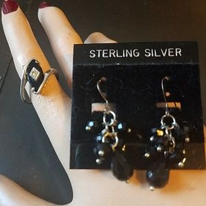 VINTAGE ring and earrings set